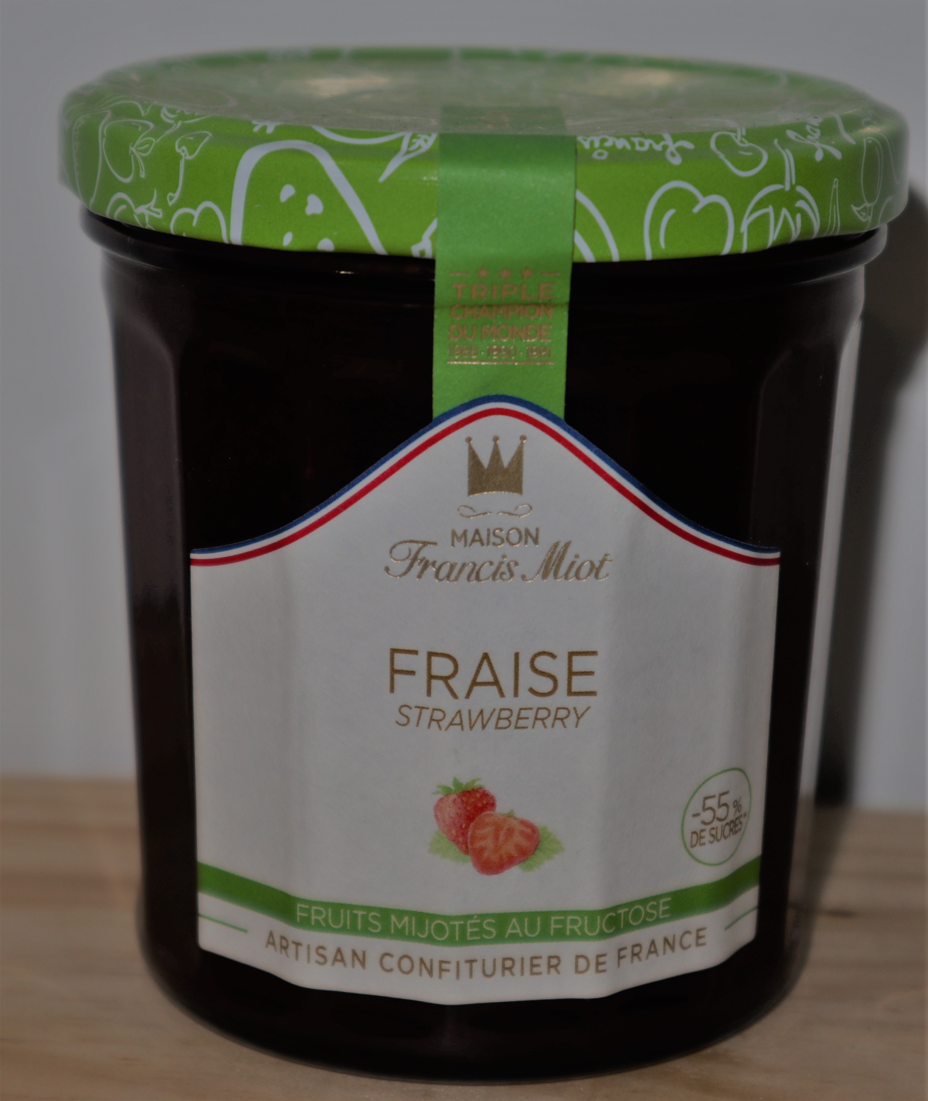 Confiture de fraise au fructose